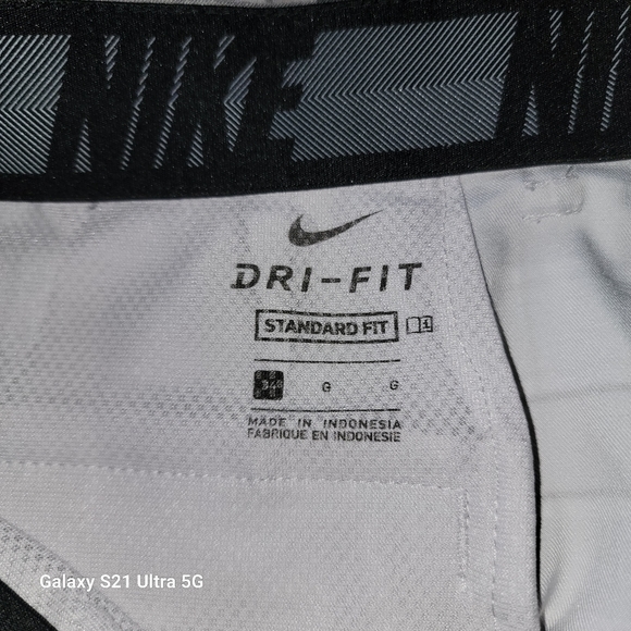 Nike Dri-Fit Standard Fit Mens Golf Short Gray Black White Plaid  Pocket Size 34 - Picture 4 of 10